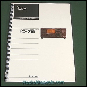 Icom IC-718 Instruction Manual